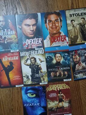 Blockbuster 8x5.5 Movie Backer Cards 10 Action Dexter Avatar & More Posters